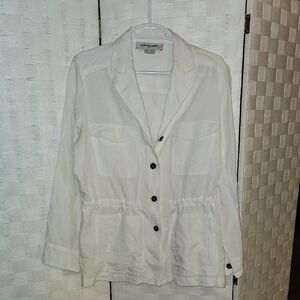 GERARD DAREL Linen Blend Jacket W/pockets Sz EU 38